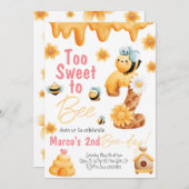 あまりにも甘い2人の女の子になる誕生日招待状 招待状 (正面/裏面)