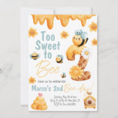 あまりにも甘い2人の男の子になる誕生日招待状 招待状 (正面)