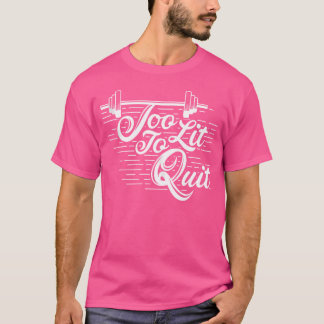 あまりに明るくやめボディビルできない Tシャツ