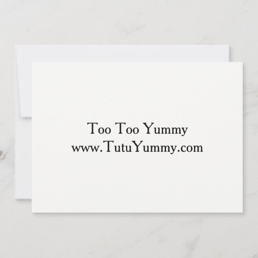 あまりに美味しいカード (裏面)