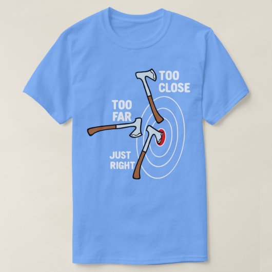 あまりに近すぎて右のAx投げ Tシャツ (デザイン正面)