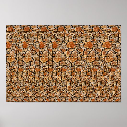 あまり傾いていないピサタワー – 隠し3Dプリント ポスター (正面)