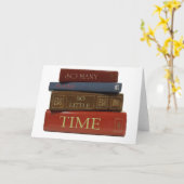 あまり多くの本を読むのがほとんどない時間 カード (黄色い花)