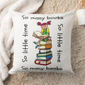 あまり多くの本を読むのがほとんどない時間 クッション (ブランケット)