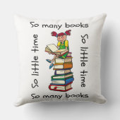 あまり多くの本を読むのがほとんどない時間 クッション (裏面)
