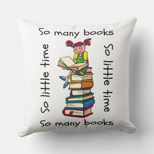あまり多くの本を読むのがほとんどない時間 クッション (裏面)