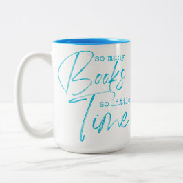 あまり多くの本を読むのがほとんどない時間 ツートーンマグカップ