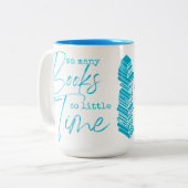 あまり多くの本を読むのがほとんどない時間 ツートーンマグカップ (正面左)