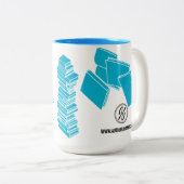 あまり多くの本を読むのがほとんどない時間 ツートーンマグカップ (正面右)