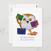 あまり多くの本を読むのがほとんどない時間 ポストカード (正面/裏面)