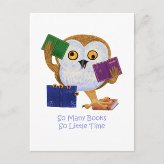 あまり多くの本を読むのがほとんどない時間 ポストカード