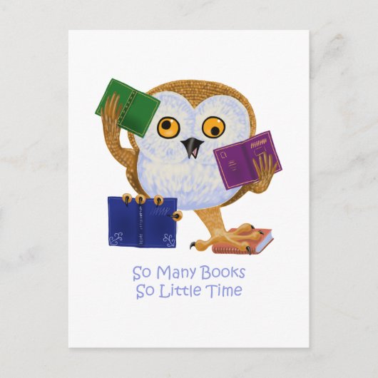 あまり多くの本を読むのがほとんどない時間 ポストカード (正面)