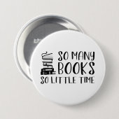 あまり多くの本を読むのがほとんどない時間 缶バッジ (正面&裏面)