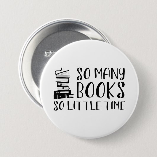 あまり多くの本を読むのがほとんどない時間 缶バッジ (正面&裏面)