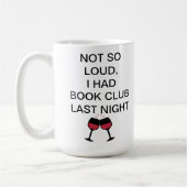 あまり大きくないから昨夜読書会があったんだ コーヒーマグカップ (左)