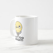 あまり明るい球おもしろいのプン コーヒーマグカップ (正面左)