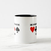 あまり時間を使うことは遊無い ツートーンマグカップ (中央)