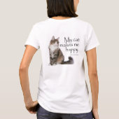 あまり猫フード付きスウェットシャツ Tシャツ (裏面)