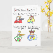 あまり知られていないSuperherosのバースデー・カード カード (黄色い花)