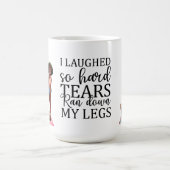 あまり笑って懸命が走泣いた コーヒーマグカップ (中央)