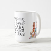 あまり笑って懸命が走泣いた コーヒーマグカップ (正面右)