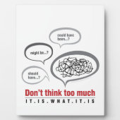 あまり考えするな フォトプラーク (正面)