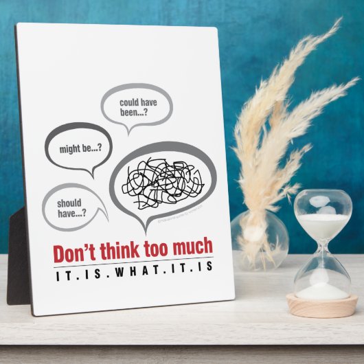 あまり考えするな フォトプラーク (側面)