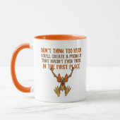 あまり考えないで下さい マグカップ (左)