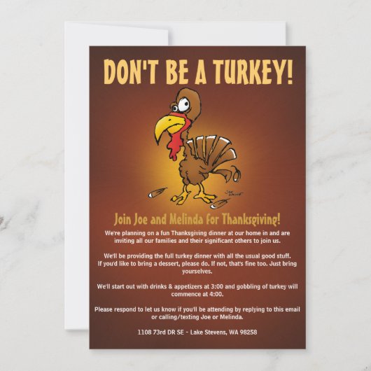 あまり良くない 招待状 (正面)