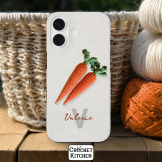 あみ予測できなぐりミニマルなクロシェの人名 iPhone 16ケース