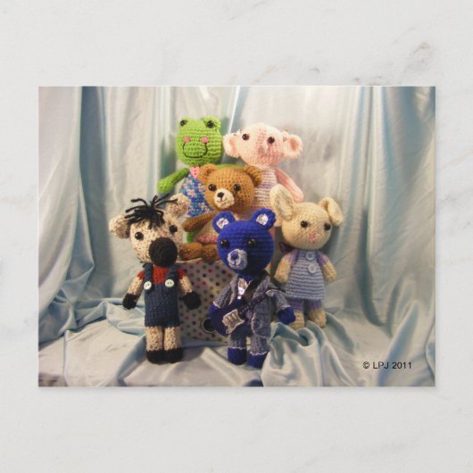 あみ組の友だち葉書 ポストカード (正面)