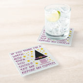 あもしあ考えあ私は魔女だ… ガラスコースター (アングル)