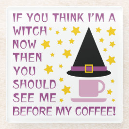 あもしあ考えあ私は魔女だ… ガラスコースター