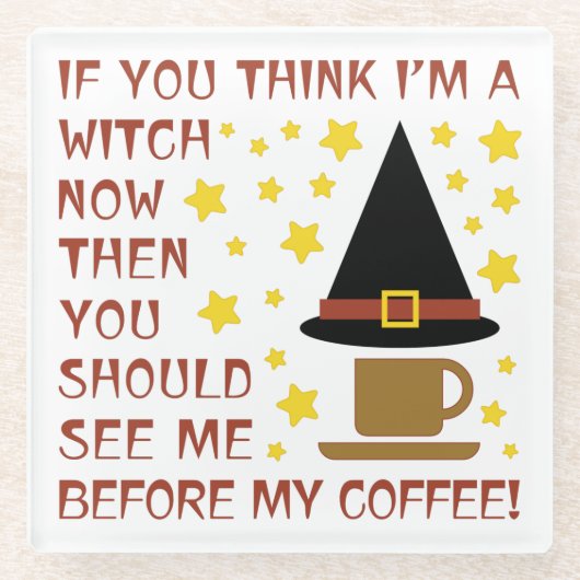 あもしあ考えあ私は魔女だ… ガラスコースター (正面)