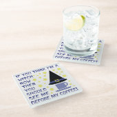 あもしあ考えあ私は魔女だ… ガラスコースター (アングル)