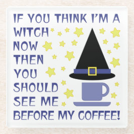 あもしあ考えあ私は魔女だ… ガラスコースター