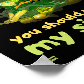 「あもしあ考えあ、私は魔女だ…」面白いハロウィン ポスター (角)