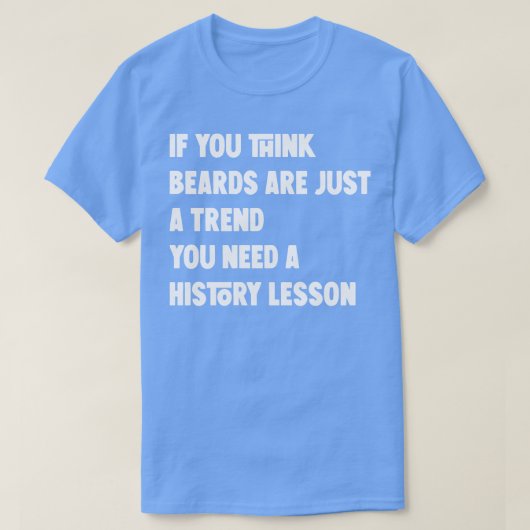 あもしの考え髭はハイが必要なトレンドだ Tシャツ (デザイン正面)