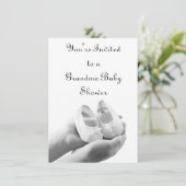 あやされたベビー靴 招待状 (スタンド正面)