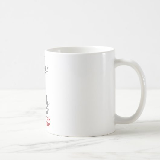 あらいぐまの狩り コーヒーマグカップ (右)