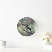 あらいぐまハウンド時計 ラウンド壁時計 (ホーム)