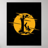 あらいぐま犬がアライグマのハウリングをトレイング – Cooおもしろい ポスター (正面)