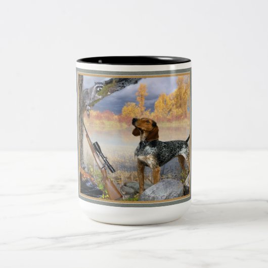 あらいぐま犬の木のアライグマのマグ ツートーンマグカップ (中央)