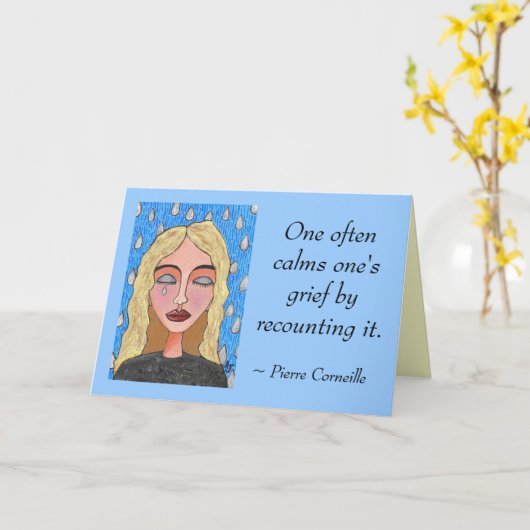 あらかじめ言って悲しみを和らげる。-ca カード (黄色い花)