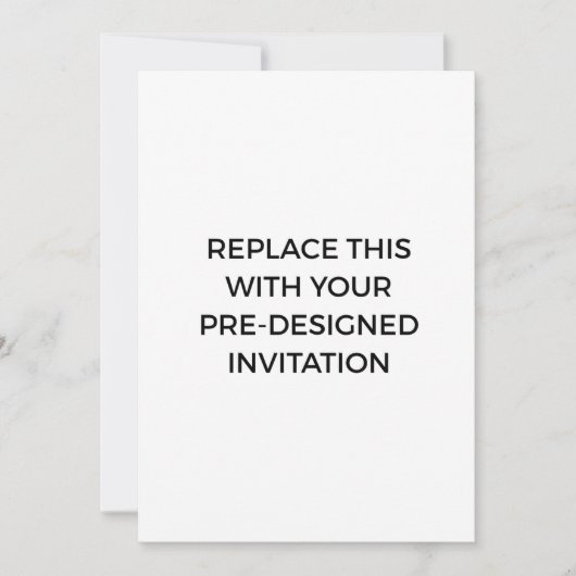 あらかじめ設計された招待状印刷サービス 招待状 (正面)