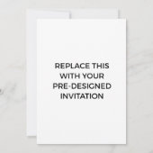 あらかじめ設計された招待状印刷サービス 招待状 (裏面)