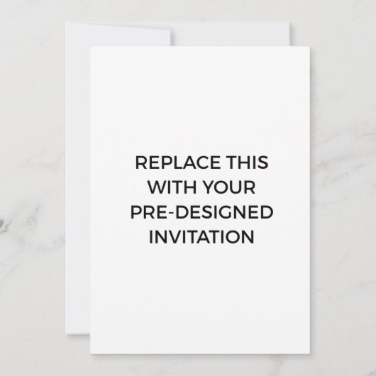 あらかじめ設計された招待状印刷サービス 招待状 (裏面)