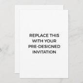 あらかじめ設計された招待状印刷サービス 招待状 (正面/裏面)