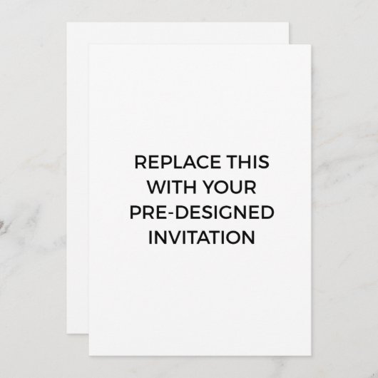 あらかじめ設計された招待状印刷サービス 招待状 (正面/裏面)