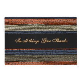 「あらゆることに感謝して」ホリデープレートマット ラミネート プレート